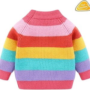 NWT Kids Rainbow Striped Sweater